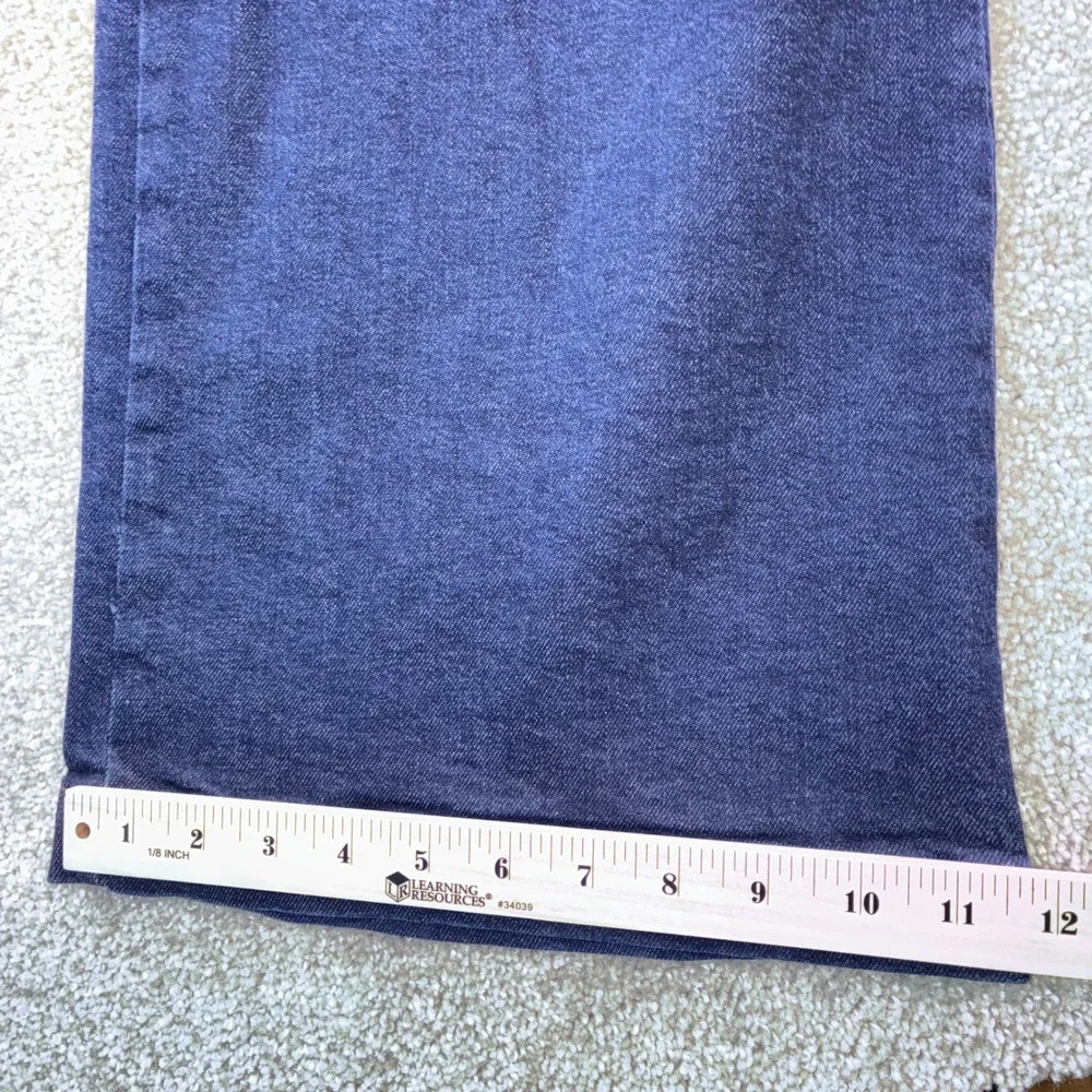 PILCO Womens 24T High Rise Wide Leg Cropped Jeans Button Dark‎ Wash Denim Boho